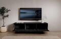 Comoda TV ADRK, Tili 3D, 180x40.8x50 cm, PAL laminat, negru