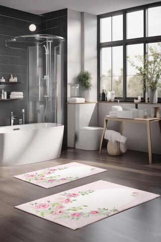 Set covorase de baie, Cartwright, CT-5219, Poliester, Multicolor