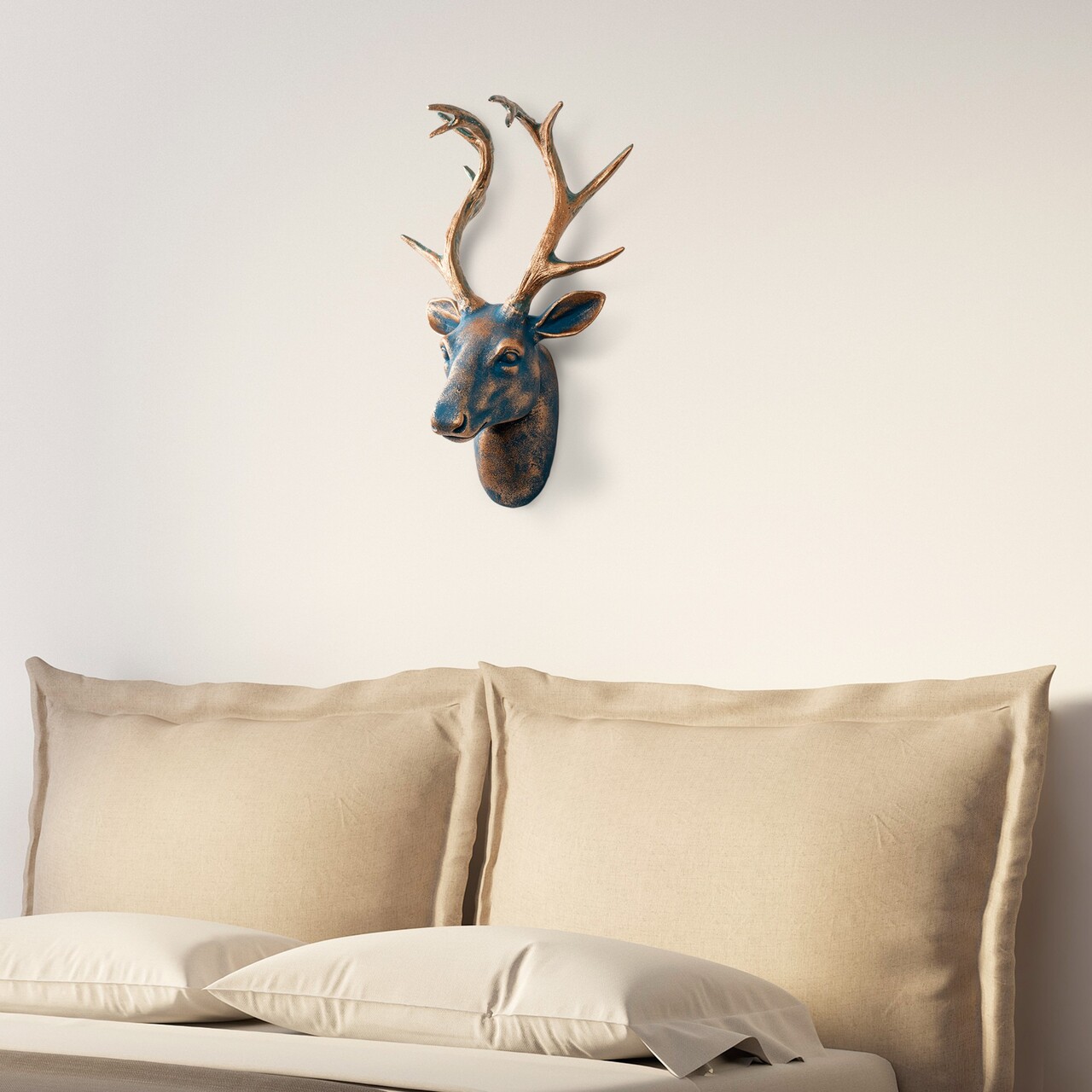 Decoratiune de perete, Deer, Dimensiuni: 26 x 38 x 17 cm, Multicolor - view 6