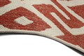 Covor cu doua fete Titor, Decorino, 80x140 cm, polipropilena, rosu/bej