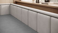 Canapea extensibila brat stanga 3 locuri, ELTAP, Fulgeo, 214x82x77 cm, lemn/catifea din poliester, gri inchis/gri deschis