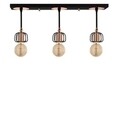 Lustra Demre N-1203, Noor, 22 x 60 cm, 3 x E27, 100W, negru
