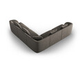 Coltar reversibil 5 locuri, Tulum, Cosmopolitan Design, 255x255x70 cm, tesatura chenille, gri