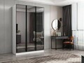 Dulap pentru haine, Hanah Home, Nisa, 135x210x52 cm, Alb