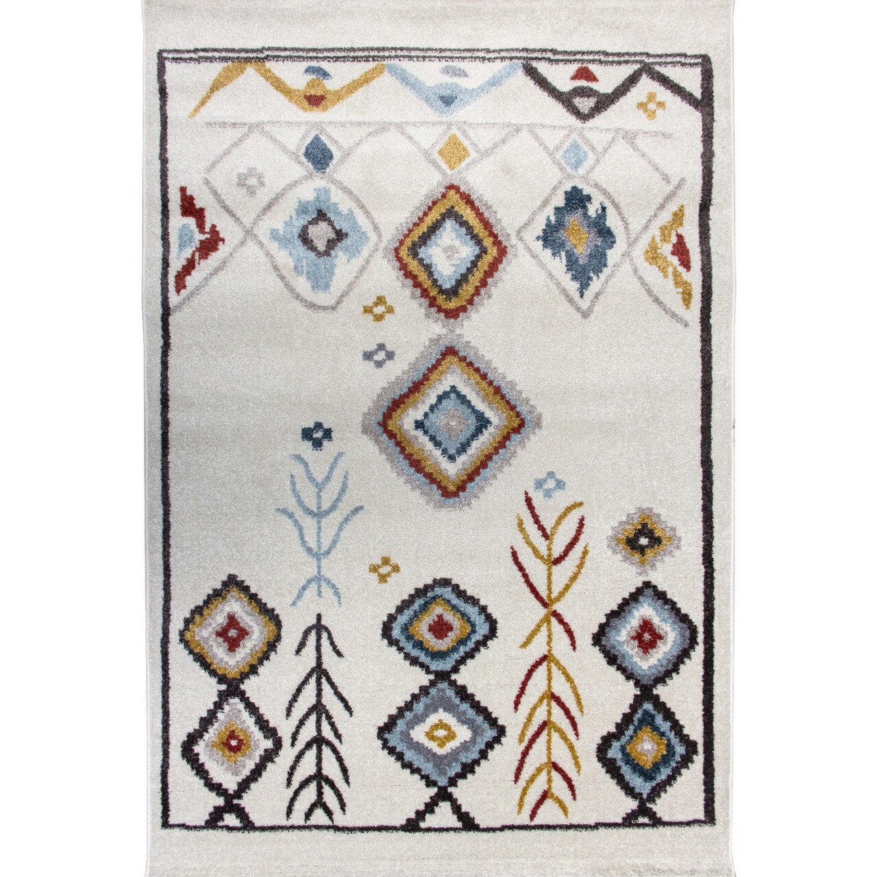 Covor, G0290, 120x170 cm, Polipropilena, Crem / Albastru - 1 | YEO