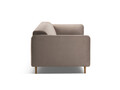 Canapea 3 locuri, Noomi-88, Micadoni Home, 196x94x75 cm, catifea, gri beton