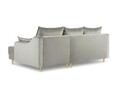 Coltar extensibil reversibil, Pansy, Mazzini Sofas, 4 locuri, cu lada de depozitare, 220x150x90 cm, catifea, bej