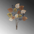 Decoratiune de perete, Lilac v2, Metal, Dimensiune: 108 x 83 cm, Multicolor
