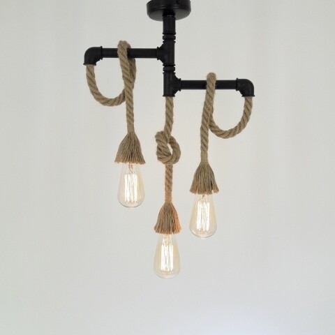 Candelabru All Design, metal, 40x50 cm, E27, 40 W, Black