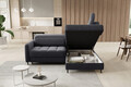 Coltar extensibil dreapta 3 locuri ELTAP, RT-05AS, Barea, 208x160x100 cm, lemn/poliester, gri inchis