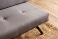 Canapea extensibila cu 3 locuri, Futon, 859FTN2899, Metal , Gri