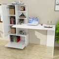 Birou Domingos, Furny Home, 150x60x120 cm, alb