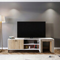 Comoda TV, Lacivert, Zigon Sehpalı Tv Ünitesi L502, Alb