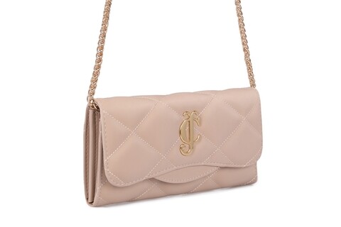 Geanta Juicy Couture 153, 23x5x12 cm, piele ecologica, crem