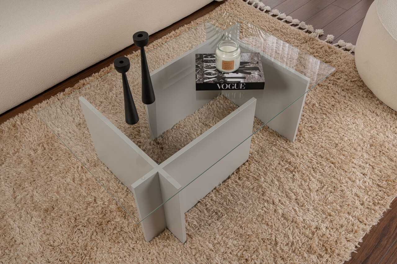 Masuta de cafea, Nordure, Vetrino, Gri - 1 | YEO