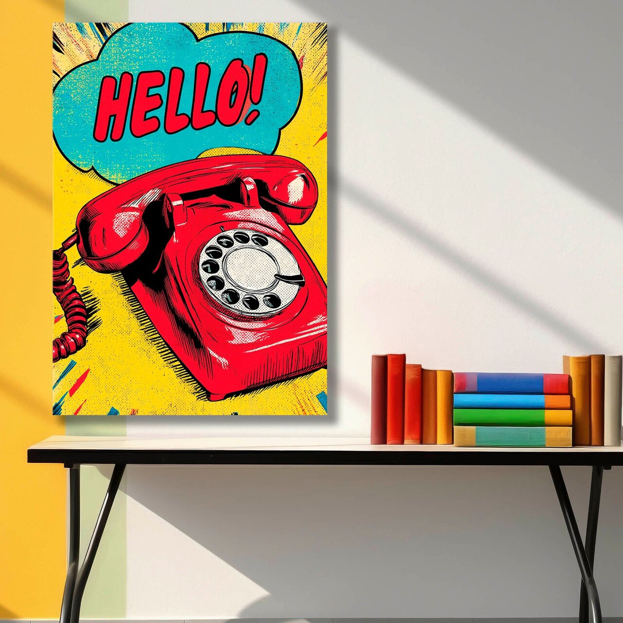 Tablou decorativ, BSRPOPC-007, Lemn, Multicolor - view 2