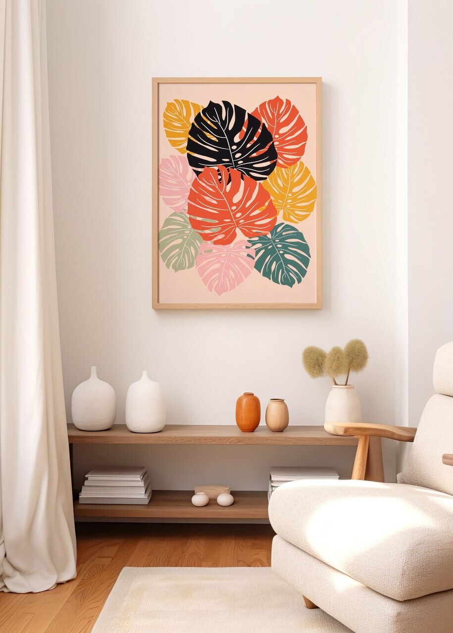 Tablou decorativ, Artnewclahsp96-5070, Lemn masiv, MDF, Multicolor