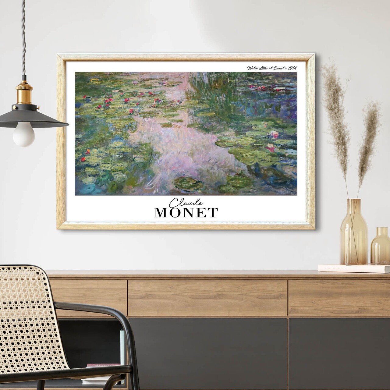 Tablou decorativ 4262AHSMONET-011 Fundal: 100% MDF (Grosime: 27 mm) Multicolor