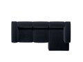 Coltar dreapta 3 locuri, Bergamo, Cosmopolitan Design, 304x152x70 cm, tesatura structurata, albastru navy