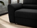 Coltar extensibil dreapta 3 locuri ELTAP, RT-10FL, Siber, 270x186x93 cm, lemn/poliester, negru