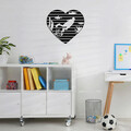 Decoratiune de perete, Diver, Metal, Dimensiune: 78 x 70 cm, Negru