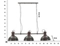 Lustra Industry, Mauro Ferretti, 120x30x30 cm, fier, negru