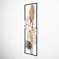 Decoratiune de perete, Palm Leaves, Metal, Dimensiune: 32 x 90 cm, Multicolor