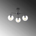 Lustra, Fulgor, 942FLG1350, Metal, Negru