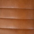 Fotoliu Gladio, Homla, 68x76x75 cm, metal/piele, maro