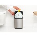Cos de gunoi, Brabantia, Bo Small, 4 L, 17.2x20x27.2 cm, otel, argintiu
