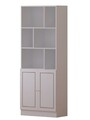 Set birou si biblioteca, Rabi, Rb1000401558, 155x150x40 cm, Alb mat