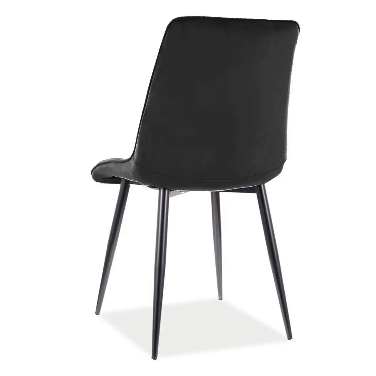 Scaun Chic Matt, Signal, 50x43x88 cm, catifea/otel, negru - 1 | YEO