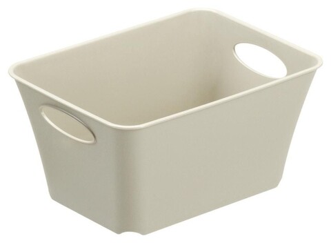 Cos depozitare living, rotho, 1.5 l, plastic, bej