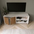 Comoda TV, Lacivert, Tasarım, 150x70x40 cm, Alb