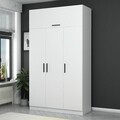 Dulap pentru haine, Minerva, Kale 255, 135x255x52 cm, PAL, Alb