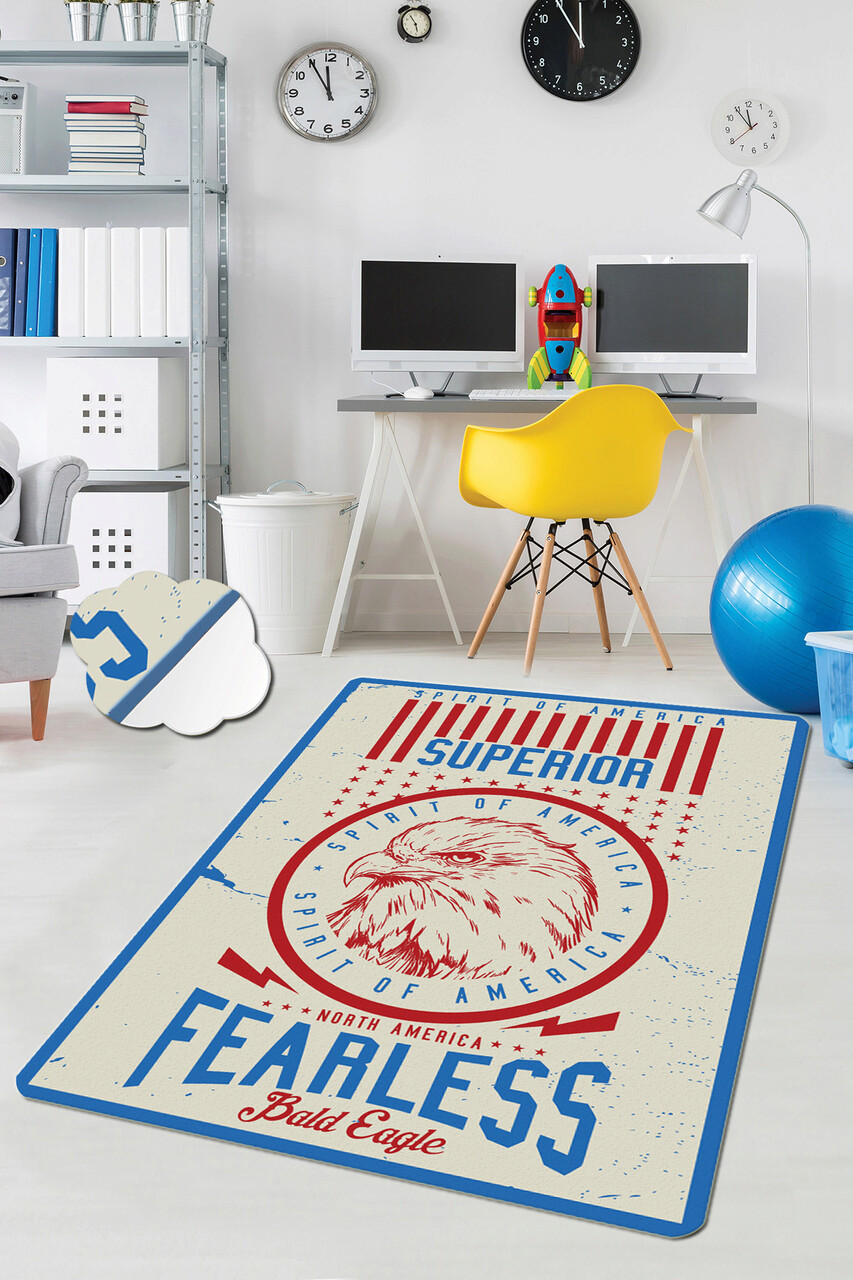 Covor, Fearless  , 80x200 cm, Catifea, Multicolor