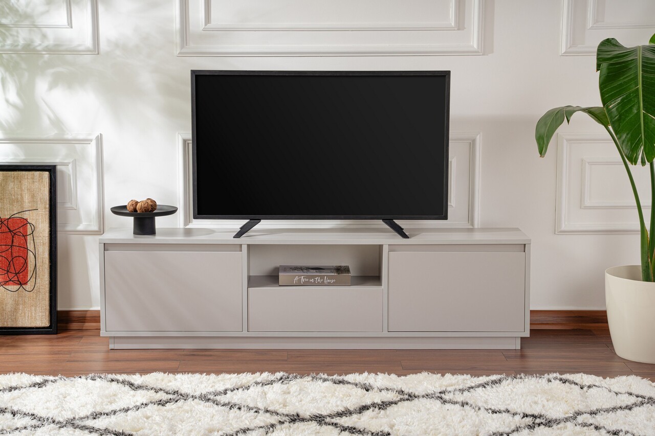 Comoda TV, Nordure, Vanguard, 160x42x29.5 cm, Gri - 1 | YEO