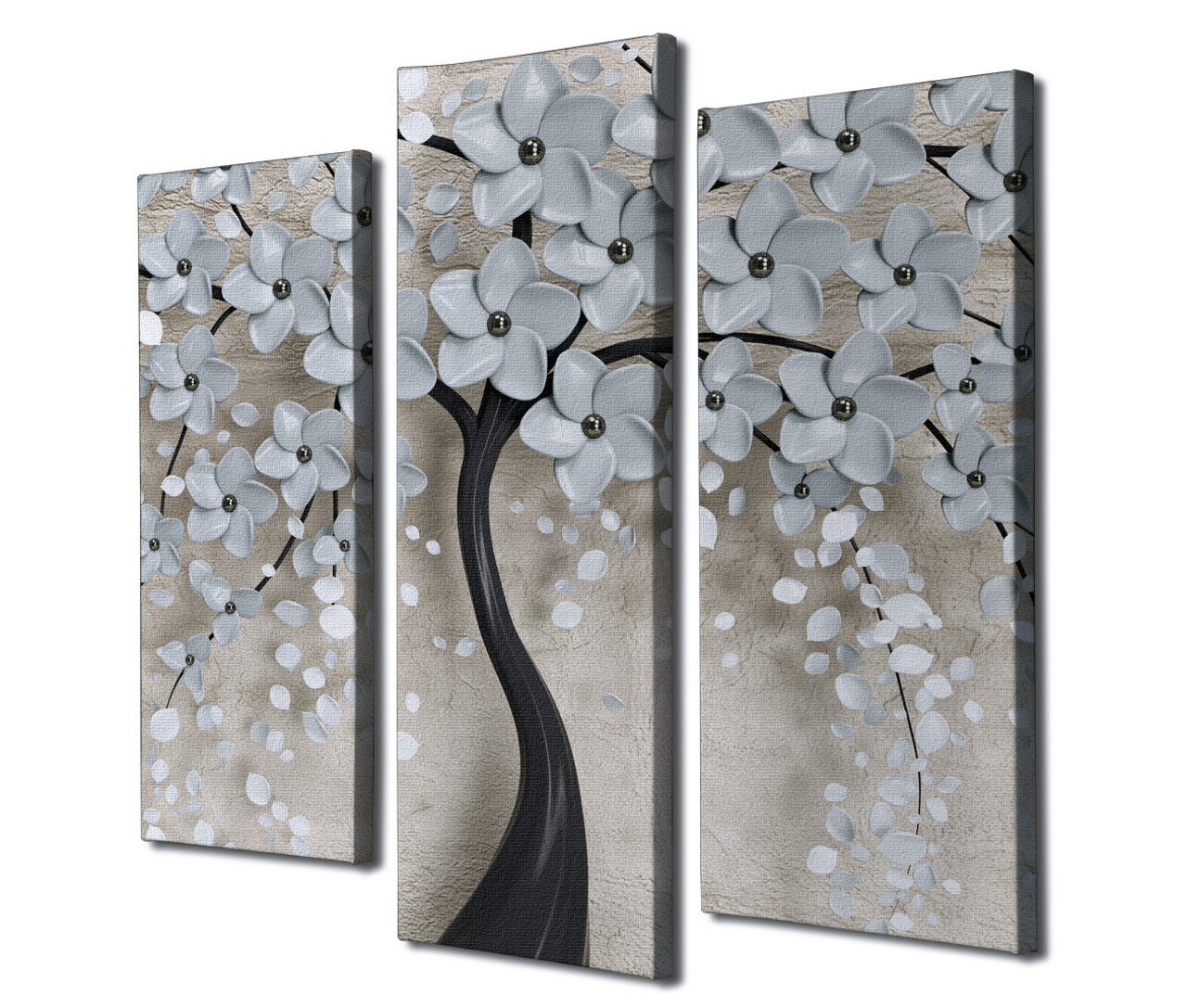 Set 3 tablouri decorative, UC114, Rama de lemn, Multicolor - view 3