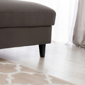Coltar extensibil dreapta 4 locuri ELTAP, Foble, 267x196x100 cm, lemn/poliester, maro inchis