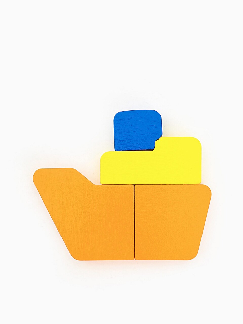 Jucarie pentru landou/carucior, Hanah Home, Ship, 17x15x3 cm, Portocaliu / Galben - view 4