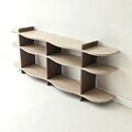Consola, Hanah Home, Flusso, 170x65x30 cm, PAL, Travertin / Nuc