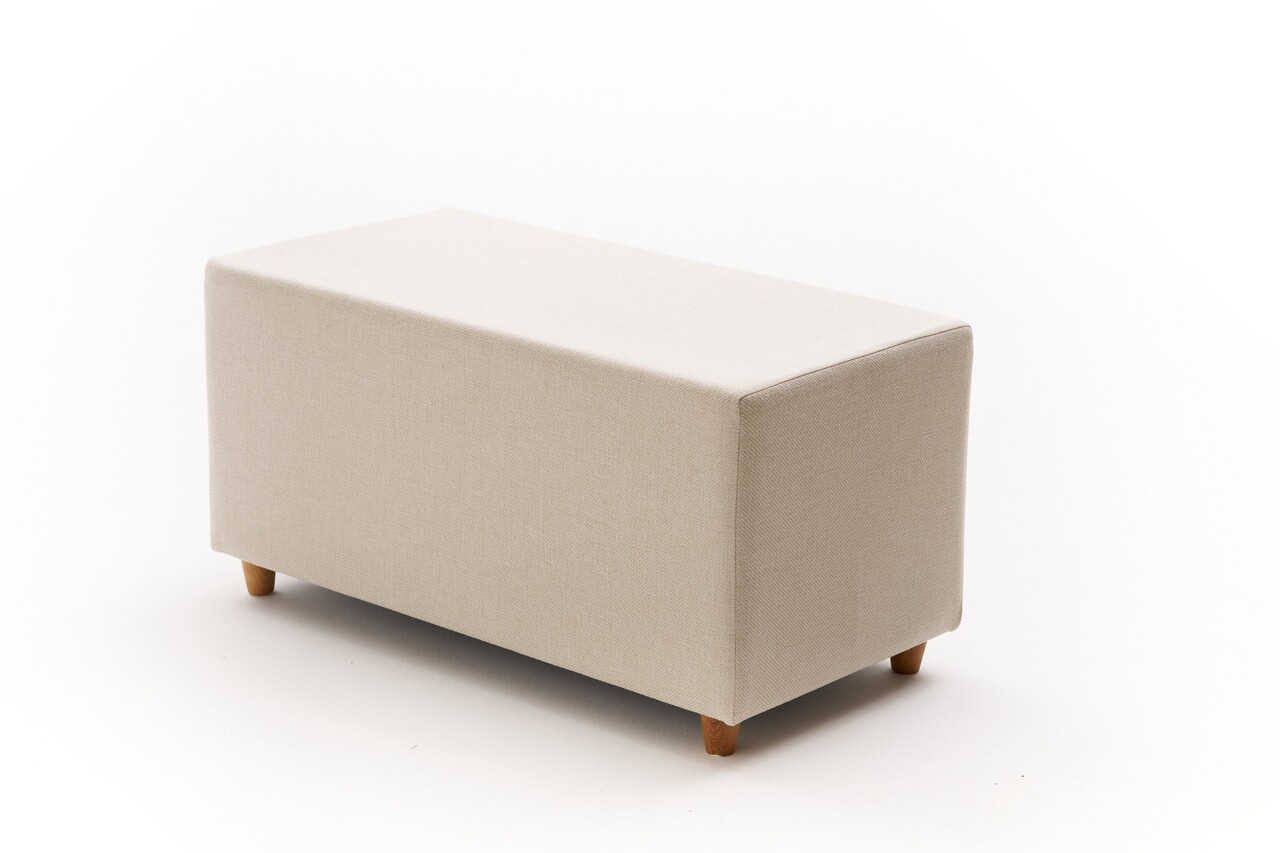 Taburet, Atelier del Sofa, 825BLC5187, Lemn, Crem - view 4