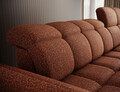 Coltar extensibil dreapta 3 locuri ELTAP, Beneth, 301x185x115 cm, lemn/poliester, caramiziu