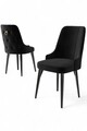 Set scaune 2 piese, Charlotte, Newa, Negru