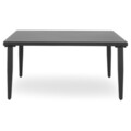 Set mobilier gradina/terasa, 4 piese, Braxton, otel, negru/rosu