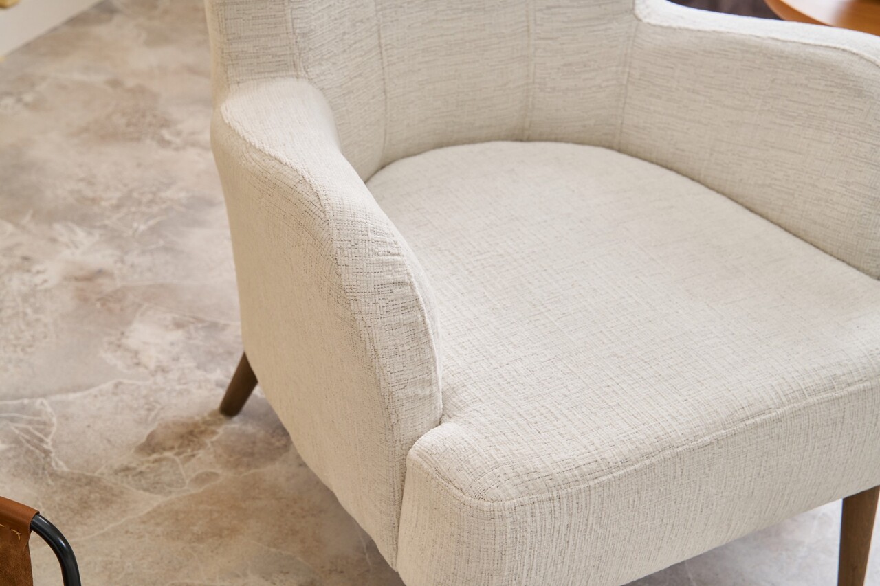 Fotoliu, Atelier del Sofa, 825BLC2368, Lemn de carpen, Crem - view 3