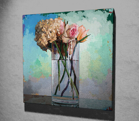 Tablou decorativ, kc092, canvas, dimensiune: 45 x 45 cm, multicolor
