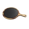 Platou servire, Zokura, 36.7 x 25 cm, lemn acacia/ardezie