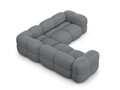 Coltar simetric 4 locuri, Loretto, Cosmopolitan Design, 250x250x68 cm, tesatura structurata, gri