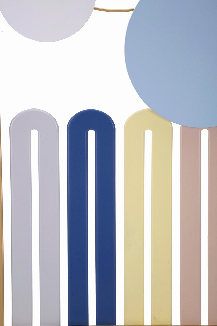 Decoratiune de perete Colorful -A, Mauro Ferretti, 37x84 cm, fier, multicolor - view 4